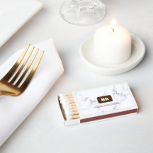 Witte Marmeren Matchbox voor stijlvolle organisati