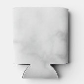 Witte Marmeren Moderne Script Persoonlijke Bruidsj Blikjeskoeler (Achterkant)