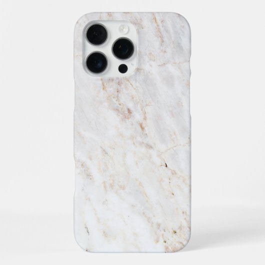 Witte marmeren muur getextureerd iPhone hoesje (Achterkant)