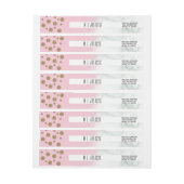 Witte marmeren nep glitters borstel trouwlogo (Vel)