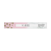 Witte marmeren nep glitters borstel trouwlogo (Individueel)