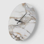 Witte marmeren patroon wandklok (Hoek)