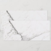 Witte marmeren platte kaart (Voorkant / Achterkant)
