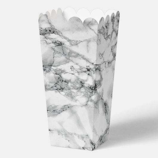 Witte Marmeren Popcorn Doos Bedankdoosjes (Achterkant)