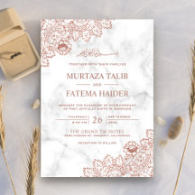 Witte Marmeren Roze Gouden Kanten Islamitische Mos