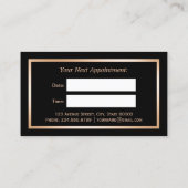 Witte Marmeren Schoonheidssalon Haar Dresser Afspr Afsprakenkaartje (Achterkant)