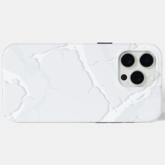 Witte marmeren schroot Elegant Case-Mate iPhone Case (Achterkant (horizontaal))