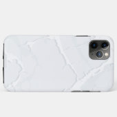 Witte marmeren schroot Elegant Case-Mate iPhone Case (Achterkant (horizontaal))