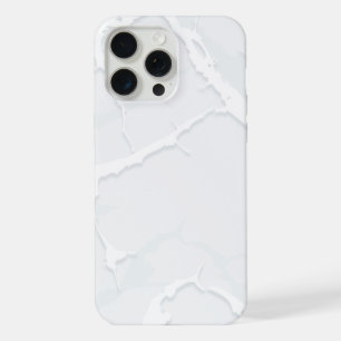 Witte marmeren schroot Elegant iPhone 15 Pro Max Case