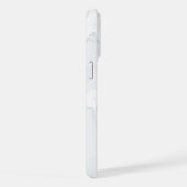 Witte marmeren schroot Elegant iPhone Hoesje (Rechterkant)