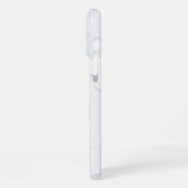 Witte marmeren schroot Elegant iPhone Hoesje (Linkerkant)