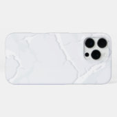 Witte marmeren schroot Elegant iPhone Hoesje (Achterkant horizontaal)