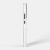 Witte marmeren schroot Elegant Samsung Galaxy Hoesje (Rechterkant)