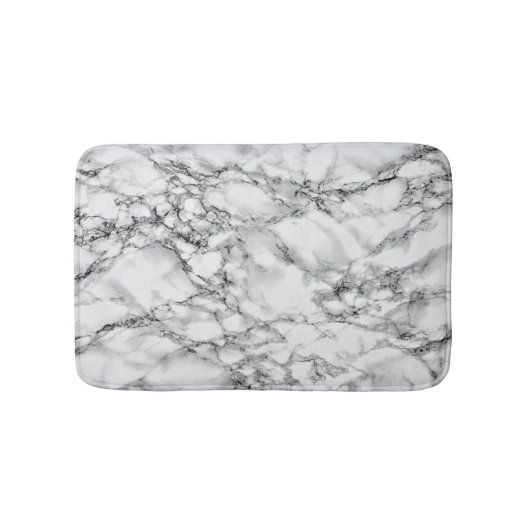 Witte Marmeren Stenen Badmat Modern Ontwerp (Voorkant)