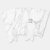 Witte marmeren stenen textuur op maat gemaakte pop bedankdoosjes (Ongevouwen)