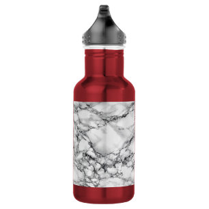 Witte marmeren stenen waterfles