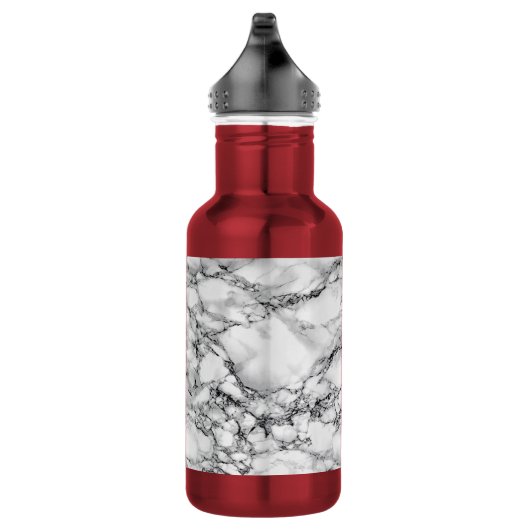 Witte marmeren stenen waterfles (Rechts)