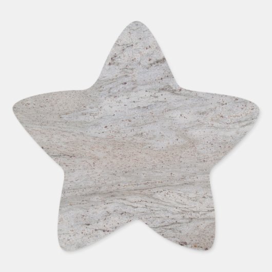 Witte marmeren ster sticker (Voorkant)