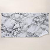 Witte marmeren strandlaken (Voorkant)