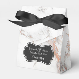 Witte Marmeren Textuur Bruiloft Bedankt Bedankdoosjes