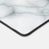 Witte marmeren textuur bureaumat (Hoek)