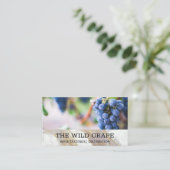 Witte marmeren textuur | Wijndruiven Visitekaartje (Staand voorkant)