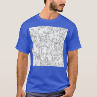 Witte marmeren zwarte aderen t-shirt