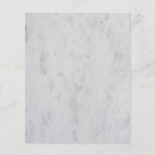 Witte marmerpatroon flyer (Achterkant)