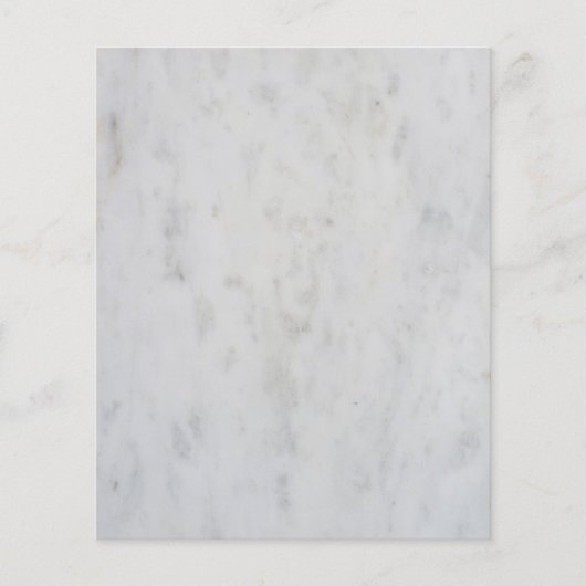 Witte marmerpatroon flyer (Voorkant)