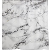 witte marmersteentextuur douchegordijn (Voorkant)