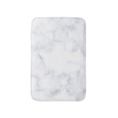 Witte marmertextuur badmat (Voorkant Verticaal)