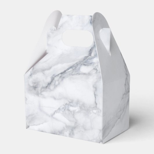 Witte marmertextuur bedankdoosjes (Achterkant)