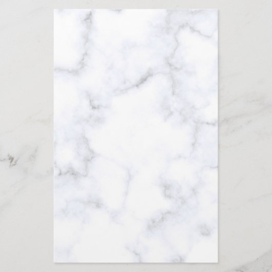Witte marmertextuur briefpapier (Voorkant)