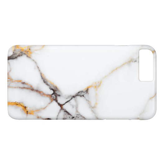 Witte marmertextuur Case-Mate iPhone case (Achterkant (Horizontaal))