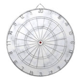 Witte marmertextuur dartbord (Voorkant)
