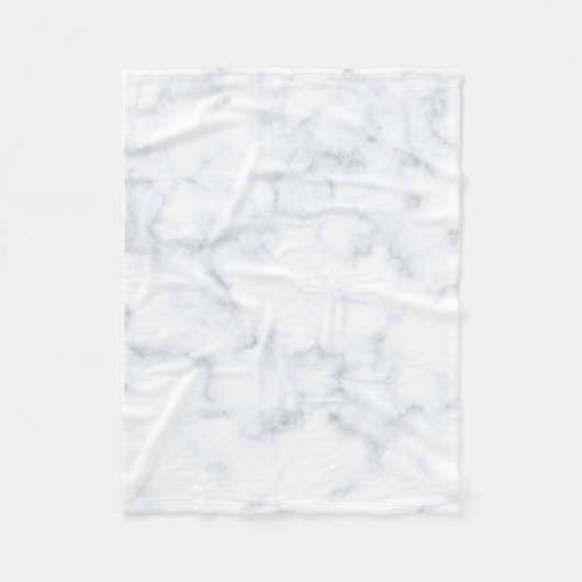 Witte marmertextuur fleece deken (Voorkant)