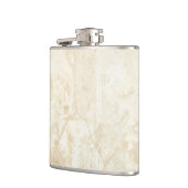 Witte marmertextuur heupfles (Links)