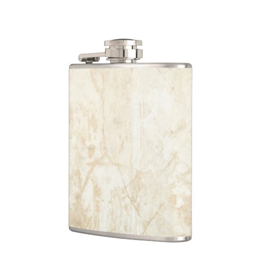 Witte marmertextuur heupfles (Links)