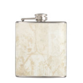 Witte marmertextuur heupfles (Voorkant)