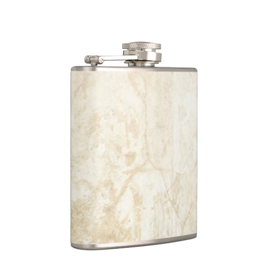 Witte marmertextuur heupfles (Rechts)