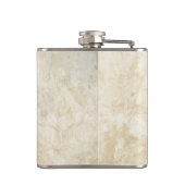 Witte marmertextuur heupfles (Achterkant)