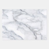 Witte marmertextuur inpakpapier vel (Voorkant 2)