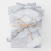 Witte marmertextuur inpakpapier vel (In situ)