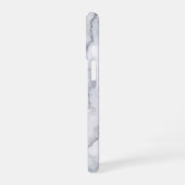 Witte marmertextuur iPhone 16 hoesje (Linkerkant)