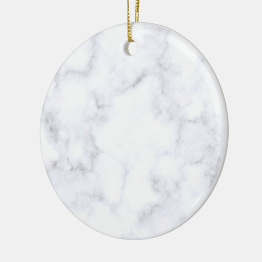 Witte marmertextuur keramisch ornament (Links)