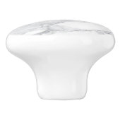 Witte marmertextuur keramische knop (Zijkant)