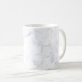 Witte marmertextuur koffiemok (Voorkant rechts)