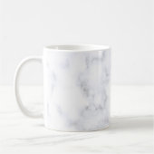 Witte marmertextuur koffiemok (Links)