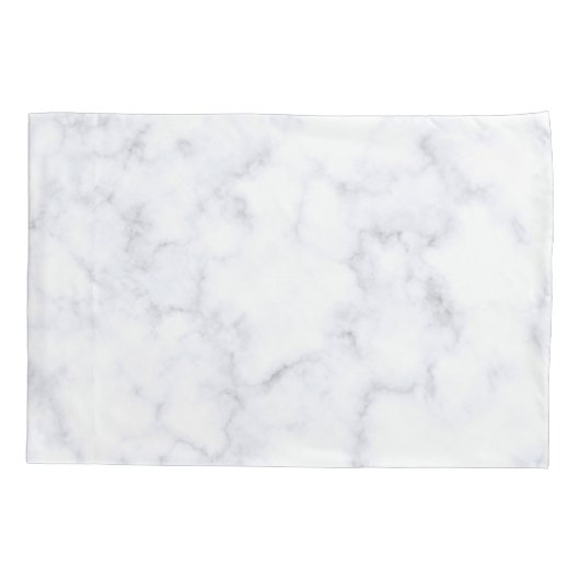 Witte marmertextuur kussensloop (Achterkant)