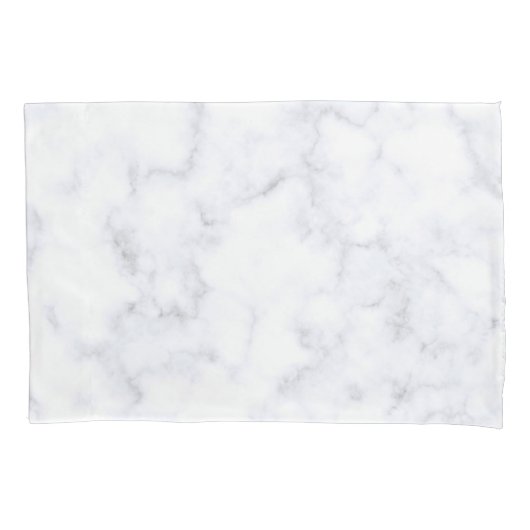 Witte marmertextuur kussensloop (Voorkant)